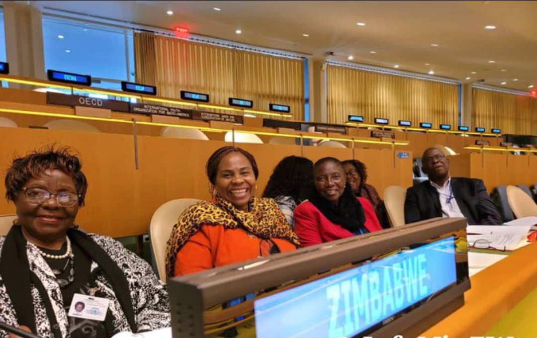 Senator Monica Mutsvangwa is attending the 67th Session of the Commission on the Status of Women (CSW) in New York #womeninDevelopment