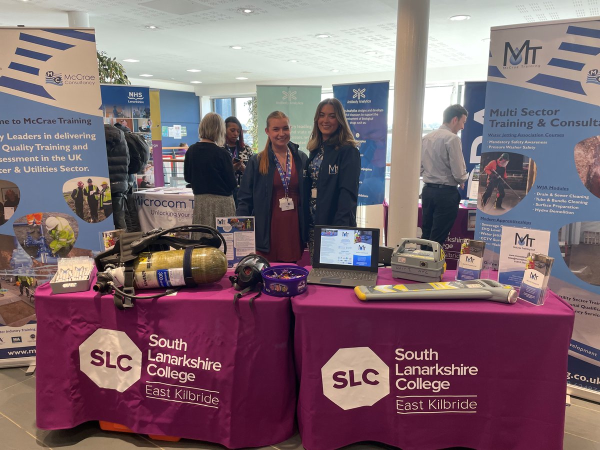 A huge thanks to @SLCek for having us at their Step Into Future Careers Fayre yesterday 😄

#SLC #training #trainingprovider #waterindustry #netzero #careers #careersfayre #utilityindustry #southlanarkshire #scotland #stepintofuture 

mccraetraining.co.uk