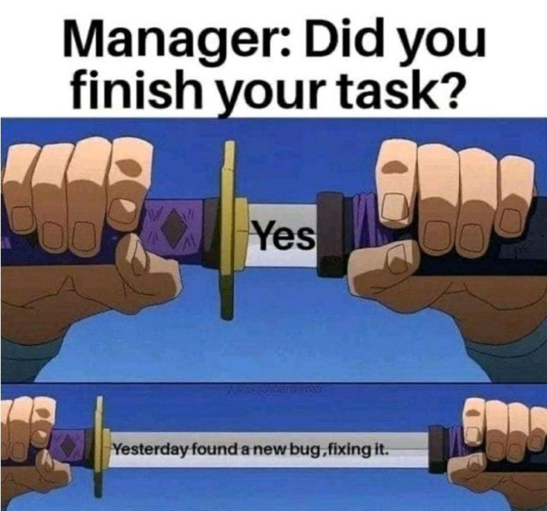 OneMillionIT's tweet photo. Did you finish your task? 😉😀

#Tech #IT #ITworld #ITlife #ITfun #ITmemes #ITEmployees 
#Office #Officeworld #Officelife #Officefun #Officememes
#Corporate #Corporateworld #Corporatelife #Corporatefun #Corporatememes https://t.co/Fgl7IJmFwa