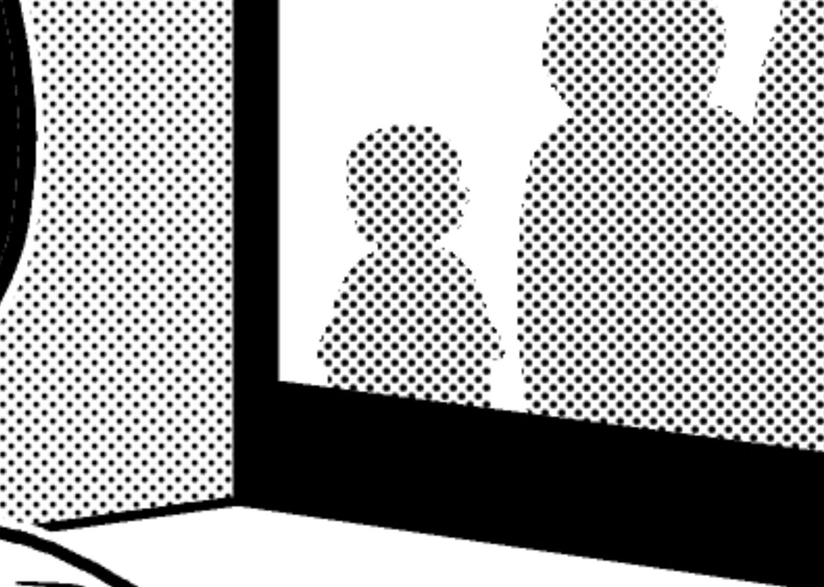 子どものシルエットに見えますがpixiv投稿ver.を見ると実は・・・ 