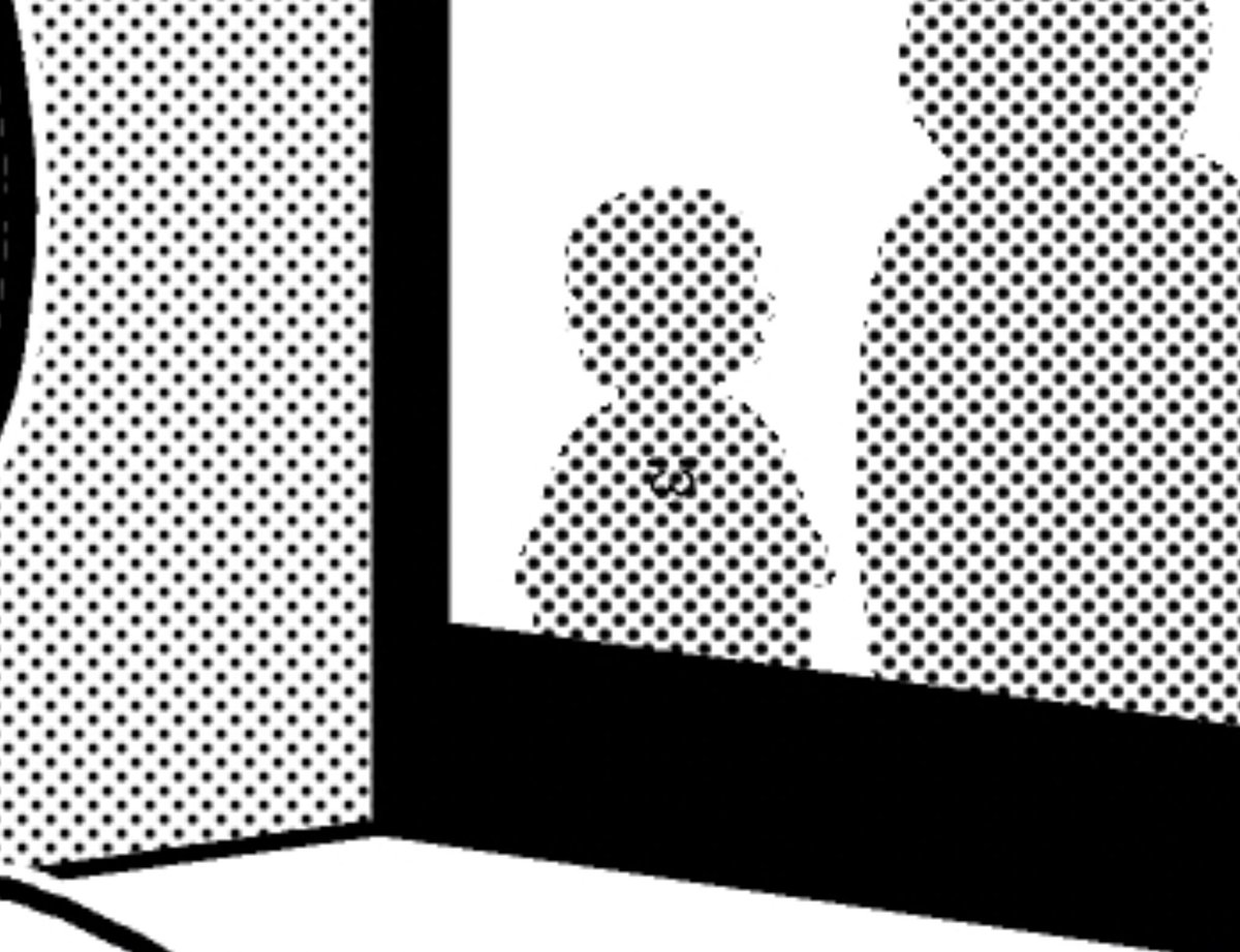 子どものシルエットに見えますがpixiv投稿ver.を見ると実は・・・ 