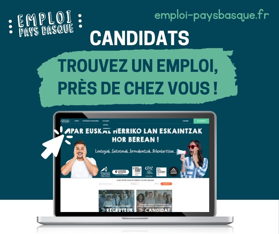CCIBayonnePB's tweet image. Candidats à l’emploi, trouvez les offres qui correspondent à vos compétences sur emploi-paysbasque.fr !

#EmploiPaysBasque #trouversavoie #postuler #recrutement
@ChambreAgri64 @artisanat64 @departement64
@Prefet64 @CommunautePB