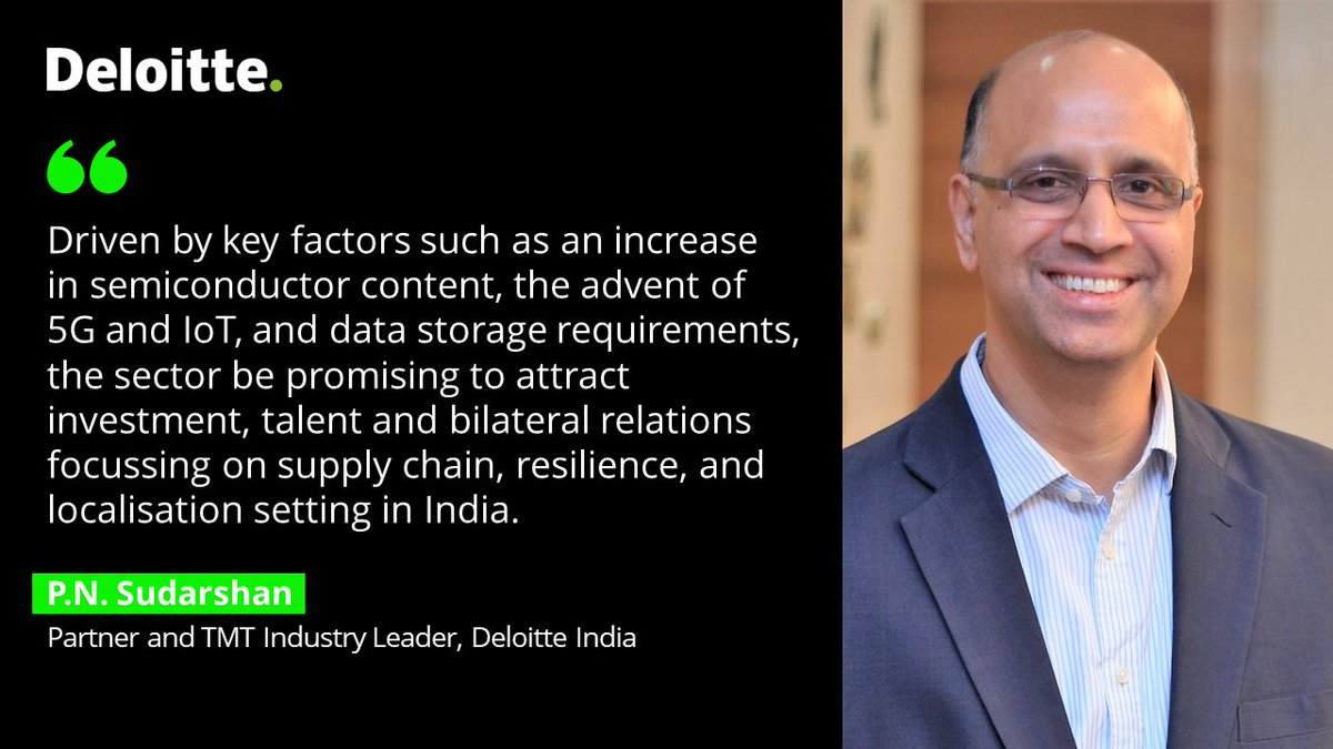 DeloitteIndia's tweet photo. P.N. Sudarshan, Partner and TMT Industry Leader, Deloitte India, highlighted what will make up for a resilient #India in the upcoming years.
To know more about key trends that #DeloittePredicts, click here: https://t.co/ZWBjLt31P9
#Technology #TMT #TechTrends #TMTPredictions https://t.co/5jUyR4kJJx