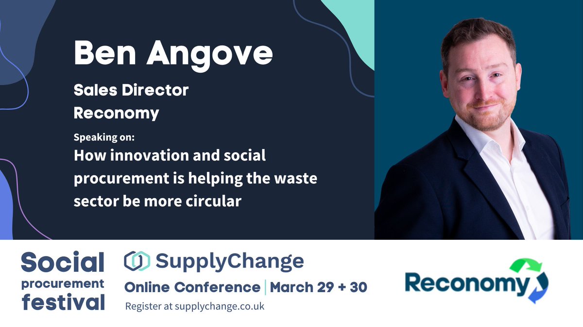 Ben Angove, our Sales Director, will be talking about how innovation and social procurement are helping the waste sector be more circular at the upcoming Social Procurement Festival by @_SupplyChange 

Register to learn more about social procurement:
hubs.ly/Q01FRQkC0