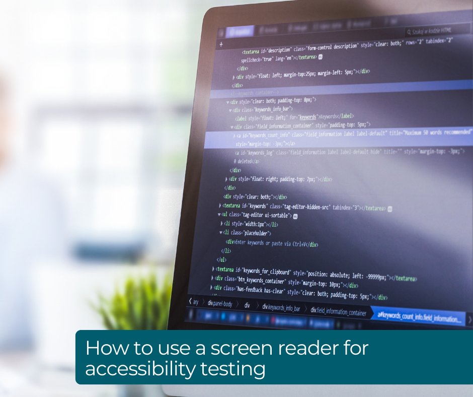AbilityNet's tweet image. Is your website #Accessible to blind users? Discover how to use #ScreenReader software to outline any issues you need to rectify on your website in our training course next week: abilitynet.org.uk/training/how-u…