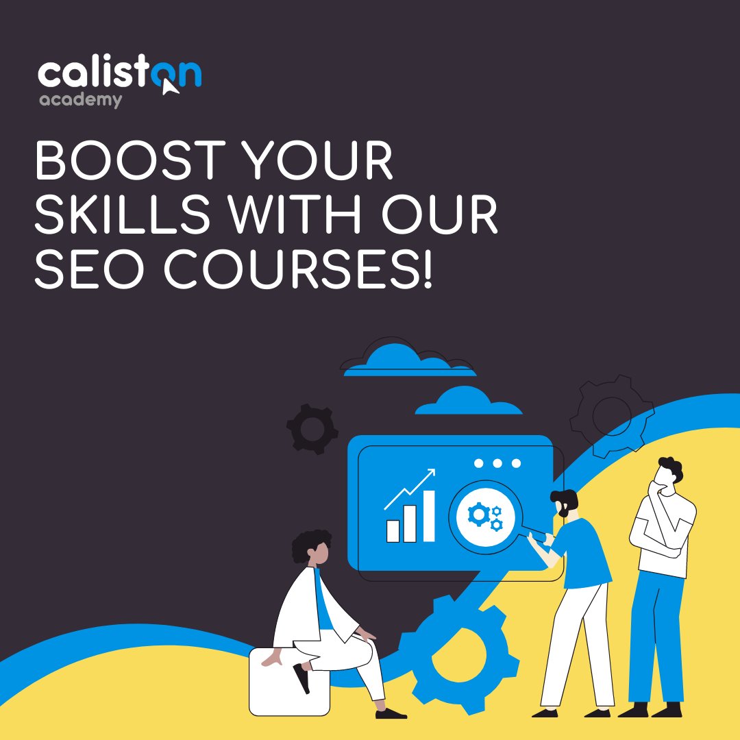 Are you looking to boost your SEO skills? Do you know what SEO is? 📈

Search Engine Optimisation (SEO) is one of the best organic ways to improve the RIGHT traffic to your site. 📶

Have a look at our SEO course today! 

🌐 calistonacademy.com/courses/search…

#SEO #SEOCourse #SEOEducation