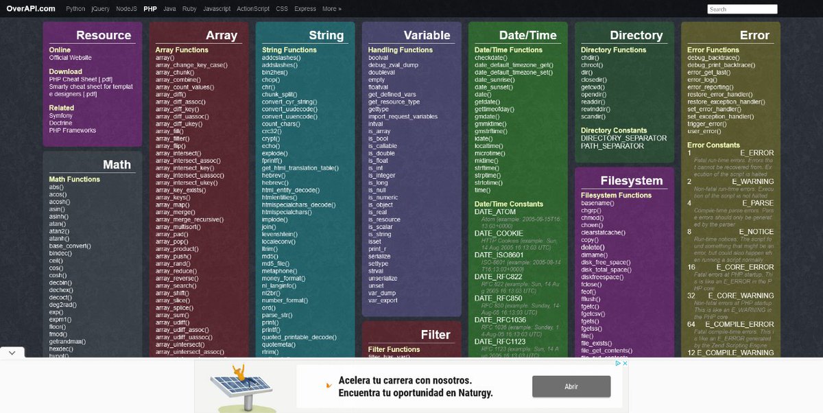 cadabullos_web's tweet image. 🌍 ¡En overAPI encontrarás resúmenes de términos y funciones de una infinidad de lenguajes de programación! Sitio web muy útil tenerlo a mano para consultas rápidas.

👉 overapi.com

#lenguajesprogramación #programación #cadabullos