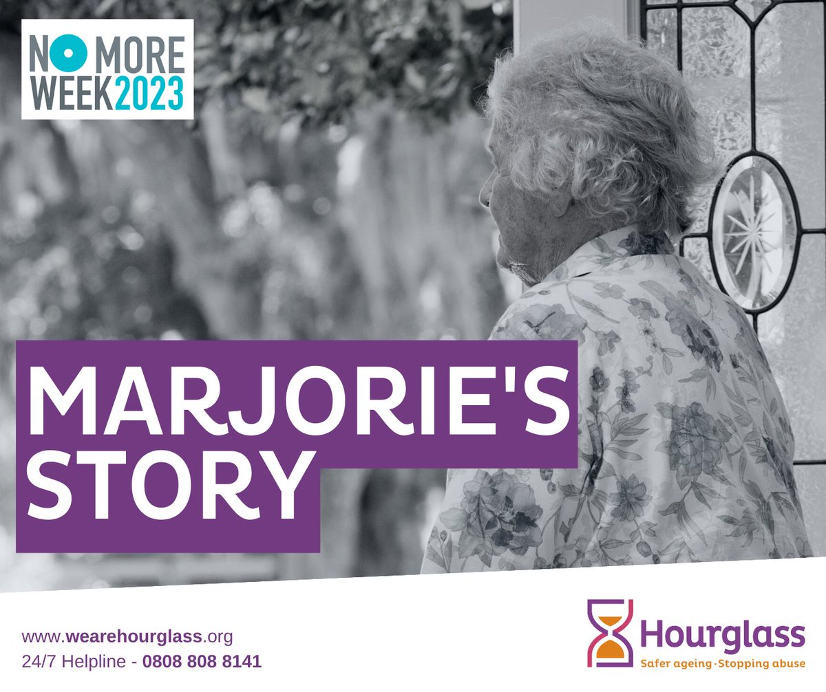 wearehourglass_'s tweet photo. As part of #NoMoreWeek2023, we're sharing this eye-opening research project by Margaret Conroy from @LancasterUni.

Developed from the experiences of real older victim-survivors of abuse, this is Marjorie's Story: https://t.co/fOUYLN8xY7

#nomore #abuseawareness @UKSAYSNOMORE https://t.co/qdNaOCE5jl