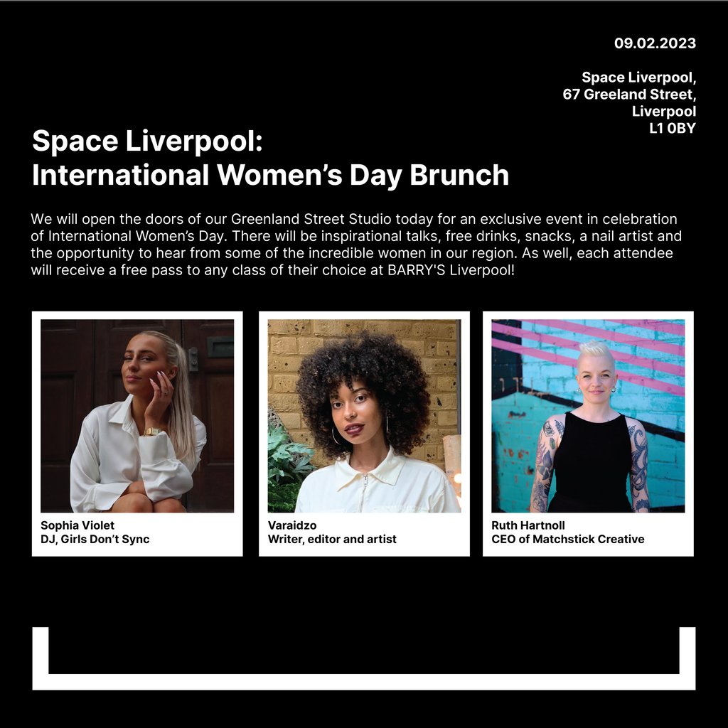 TODAY IN SPACE, GREENLAND STREET. 

Doors: 12pm
Panel: 1pm
Q&amp;A: 1:45pm
Networking: 2pm

Where: 
Space Liverpool, 
67 Greenland Street, 
L1 0BY

eventbrite.com/e/space-liverp…