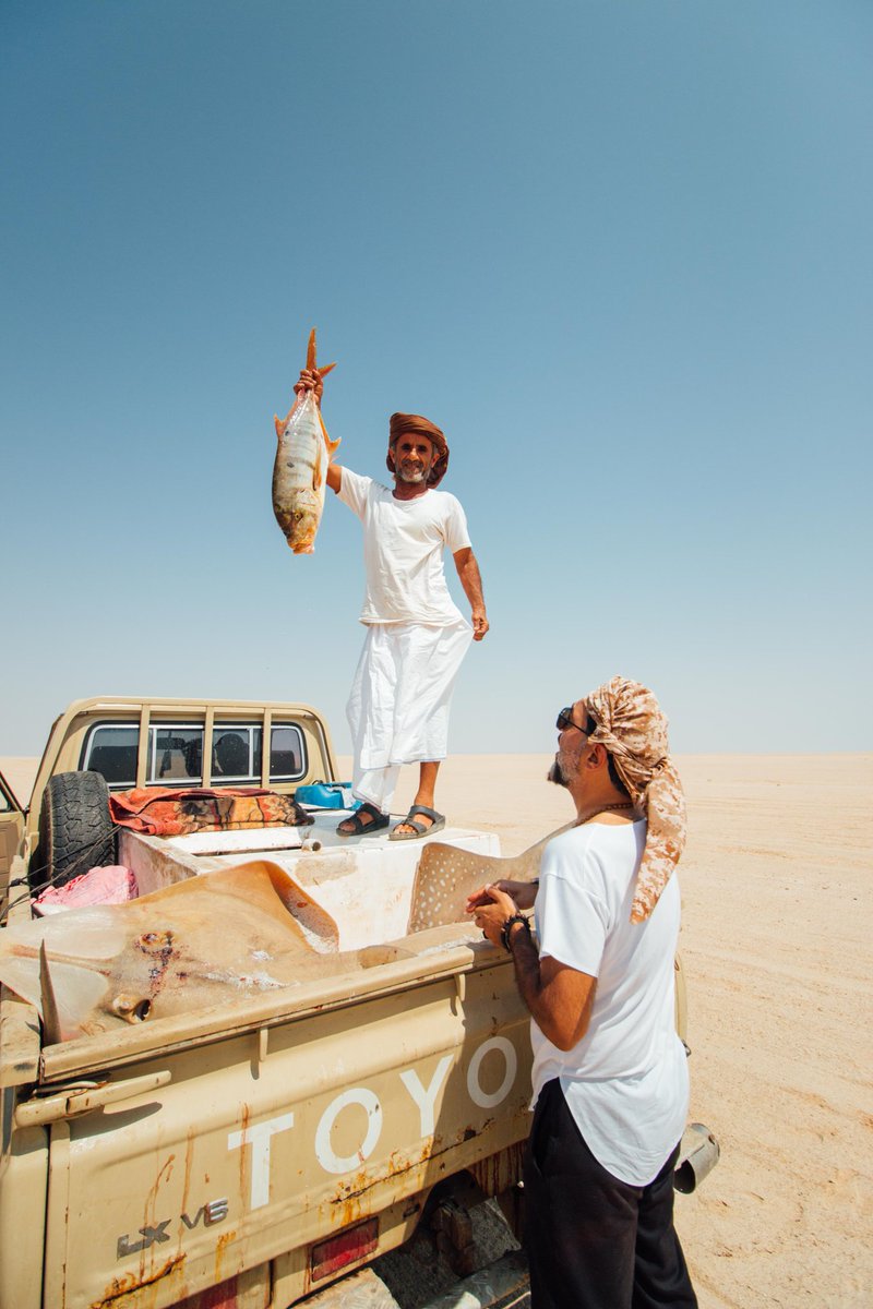 Road trip chronicles. After getting lost in the middle of nowhere, this lovely fisherman gave us a big fish after giving us directions 🇴🇲