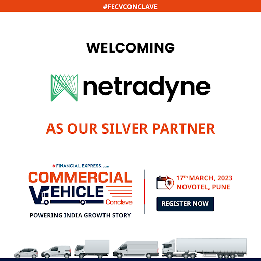 FinancialXpress's tweet photo. We are delighted to welcome @Netradyne as Silver Partner at The CV Conclave 2023.
Register now- https://t.co/RJtyPxQYpw
📍 Novotel, Pune
📅 17th March 2023
#FECVCONCLAVE #FinacialExpress #commercialvehicles #vehicles #automotive #automobileindustry https://t.co/aYgL11d5x3