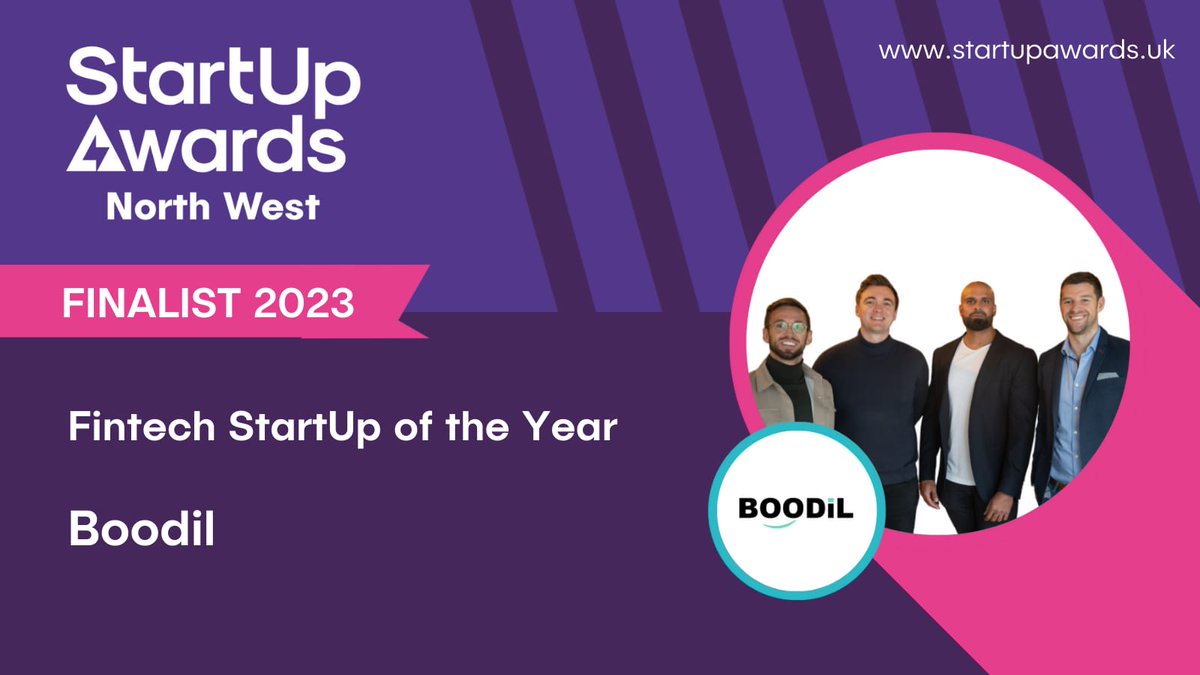 We have been included in the Startup Awards. 

Fintech Startup of the year alongside some other fantastic businesses. 

#fintech