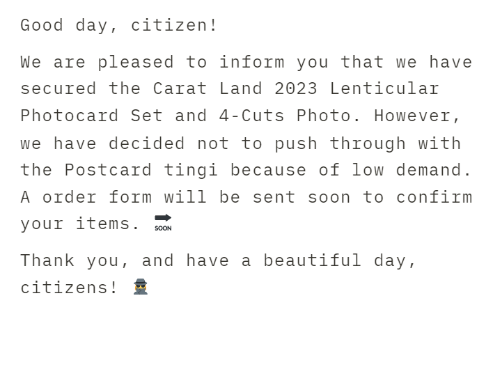 dontlieiv's tweet photo. ποΈ; ~Updates on Caratland23 merch coming through π~ #donliehints https://t.co/L7AdBcfWwC