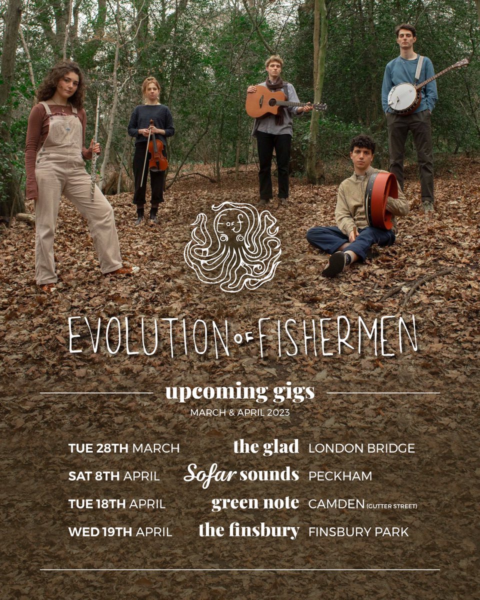 Evolution Of Fishermen (@eofishermen) on Twitter photo UPCOMING GIGS:
We’re playing with some brilliant folks at some cracking venues SO here’s a list of dates for our London gigs over the next couple of months!
You can find all the links to these here: linktr.ee/eofishermen
Design: @NixonMaddison
Photography: <a href="/SalvScarpa/">Salvatore Scarpa</a> UPCOMING GIGS:
We’re playing with some brilliant folks at some cracking venues SO here’s a list of dates for our London gigs over the next couple of months!
You can find all the links to these here: linktr.ee/eofishermen
Design: @NixonMaddison
Photography: <a href="/SalvScarpa/">Salvatore Scarpa</a>