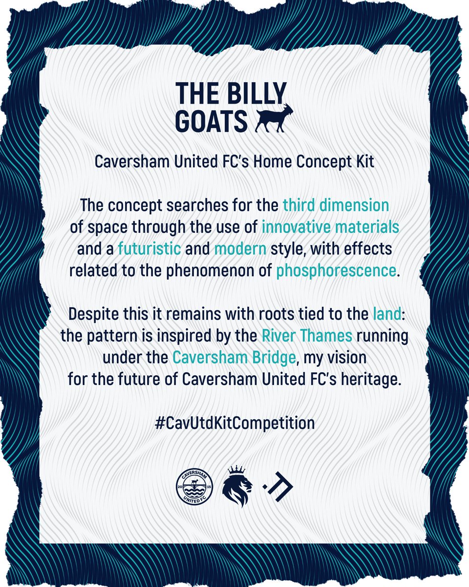 Home Concept Kit x @CavershamUnited 

Thanks to @CavershamUnited for the #CavUtdKitCompetition challenge!

#CavershamUnited #CUFC #COYBG #WeAreUnited #AllBillyGoatsArentWe #ConceptKit #KitDesign #FootballKitDesign #FootballShirts
