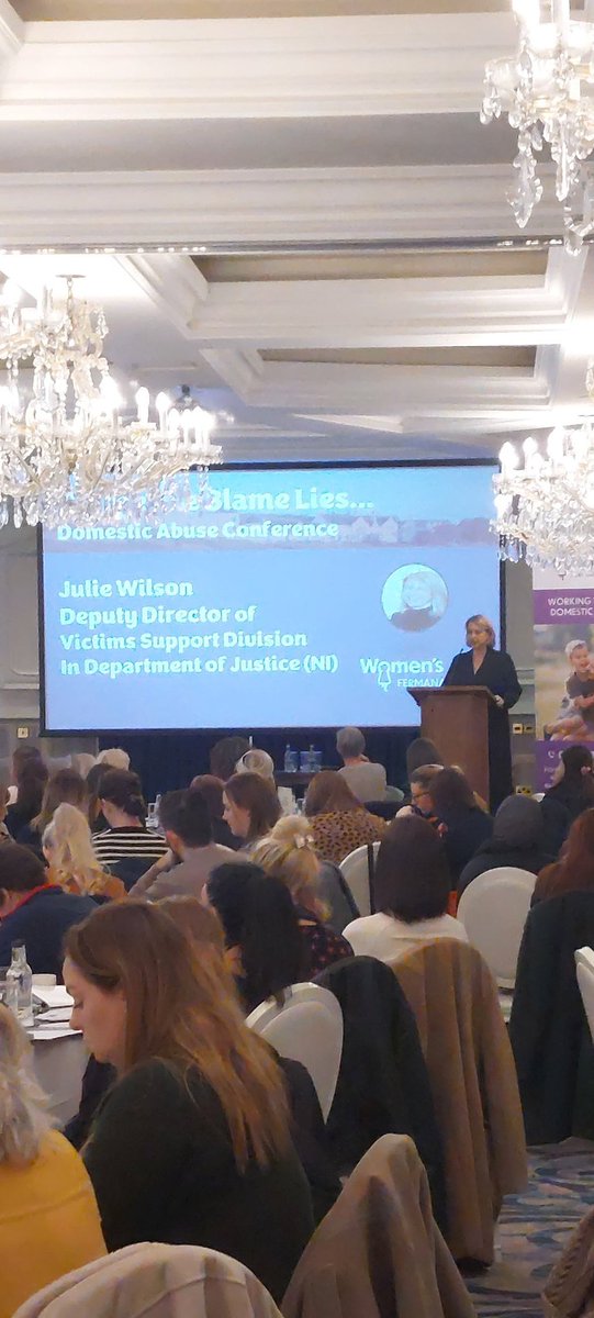 Julie Wilson <a href="/Justice_NI/">Justice NI</a> joins us as our second speaker today. She is sobered, moved and inspired by our two days together. Welcome Julie. #wheretheblamelies #IWD2023 #wearewomensaid