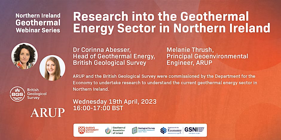 @Arup and @BritGeoSurvey were commissioned by the Department for the @Economy_NI (DfE) to undertake research to understand the #geothermal energy sector in Northern Ireland.

Join this #webinar for the highlights of this work:

eventbrite.co.uk/e/research-int…

#wearearup @ArupUK
