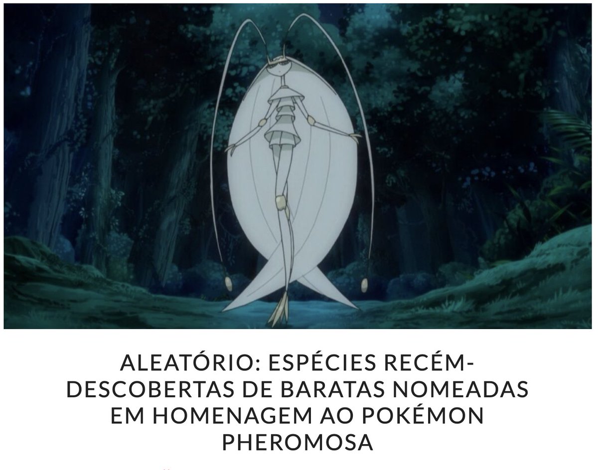 Conheça Nocticola Pheromosa, a barata com nome de Pokémon