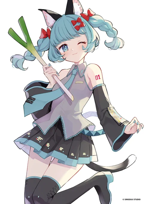 ミクの日なVITTEさん()を描かせていただきました!#ミクの日  #VALIS 