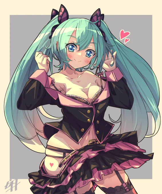 ミクの日!ミクの衣装はハニーウィップが一番好き#ミクの日  #初音ミク 