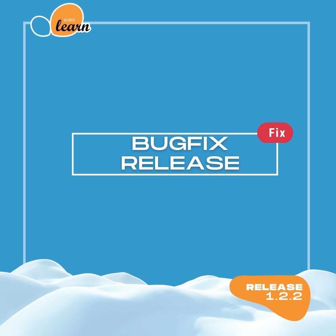 scikit_learn's tweet image. 🔴 13 fixes
😃 31 contributors
📢 Bugfix release - scikit-learn 1.2.2 is out! More details in the changelog: bit.ly/3YDfX0i
pip install -U scikit-learn
or
conda install -c conda-forge scikit-learn
Thanks to all the contributors!