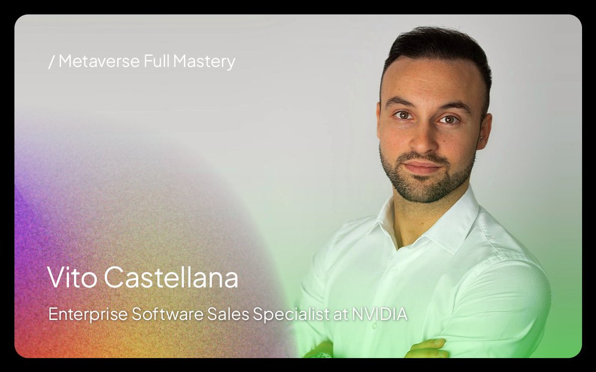 💥Utopia Academy x <a href="/nvidia/">NVIDIA</a>
 
Los #Utopians del #Máster tendrán una sesión en exclusiva junto a Vito Castellana, Enterprise Software Sales Specialist, profundizando en la herramienta <a href="/nvidiaomniverse/">NVIDIA Omniverse</a> para crear y operar aplicaciones en el #metaverso. Go!

vgers.com/es/metaverse-f…