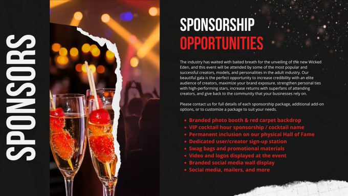 Seeking sponsors and raffle donations for the grand opening of @WickedEden and the launch of the Autonomy<a href="/tag/assworship"class="tags"><span>#assworship</span></a><a href="/tag/wolfords"class="tags"><span>#wolfords</span></a>