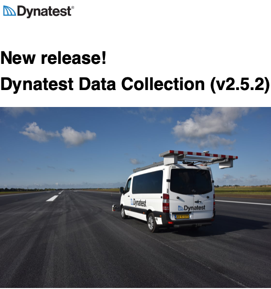 AirportSupplier's tweet photo. New release of Dynatest Data Collection (V2.5.2) https://t.co/ohgZdcTX5G #Dynatest #DynatestDataCollection #PavementTestingEquipment #RunwayTesting https://t.co/nQWianS11e