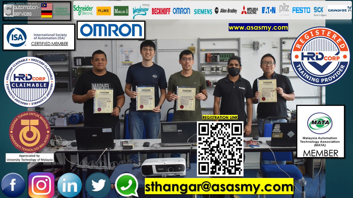 AutomationMy's tweet image. #OMRON #PLC, #CXPROGRAMMER + #HMI BASIC to Intermediate from a #company that #manufacturer and #design of #pelletingequipment from #Singapore and another company that manufacture #industrial & #consumers #gloves.(3 Days) :- bit.ly/3J6q8EU