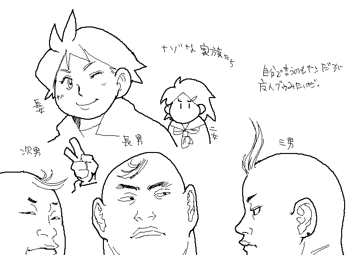 #作画カロリーの低い作品を上げようぜ
2008年のらくがき 