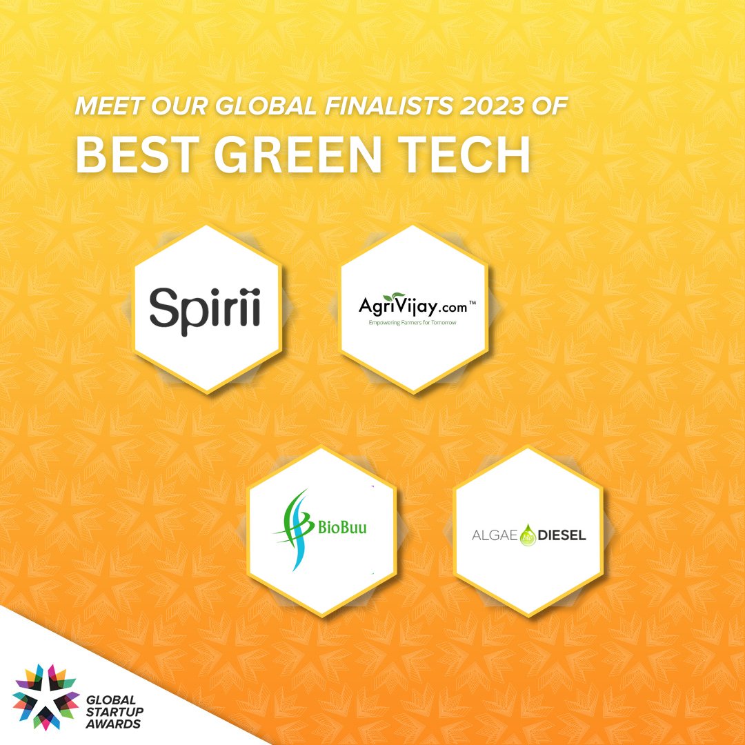 Here are the Global finalist 2023 of Best Green Tech! Good luck to all 🍀 GLOBAL GRAND FINALE - 29th of March 2023 - Copenhagen, Denmark Get your ticket now on the GSA website! 📩