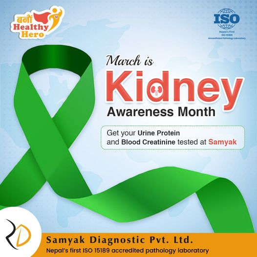 This Kidney Awareness Month, let us educate ourselves and others about the signs, symptoms, and prevention of kidney disease, promote kidney health and create a healthier future for all.
#SamyakDiagnostic #BanauHealthyHero #KidneyAwareness