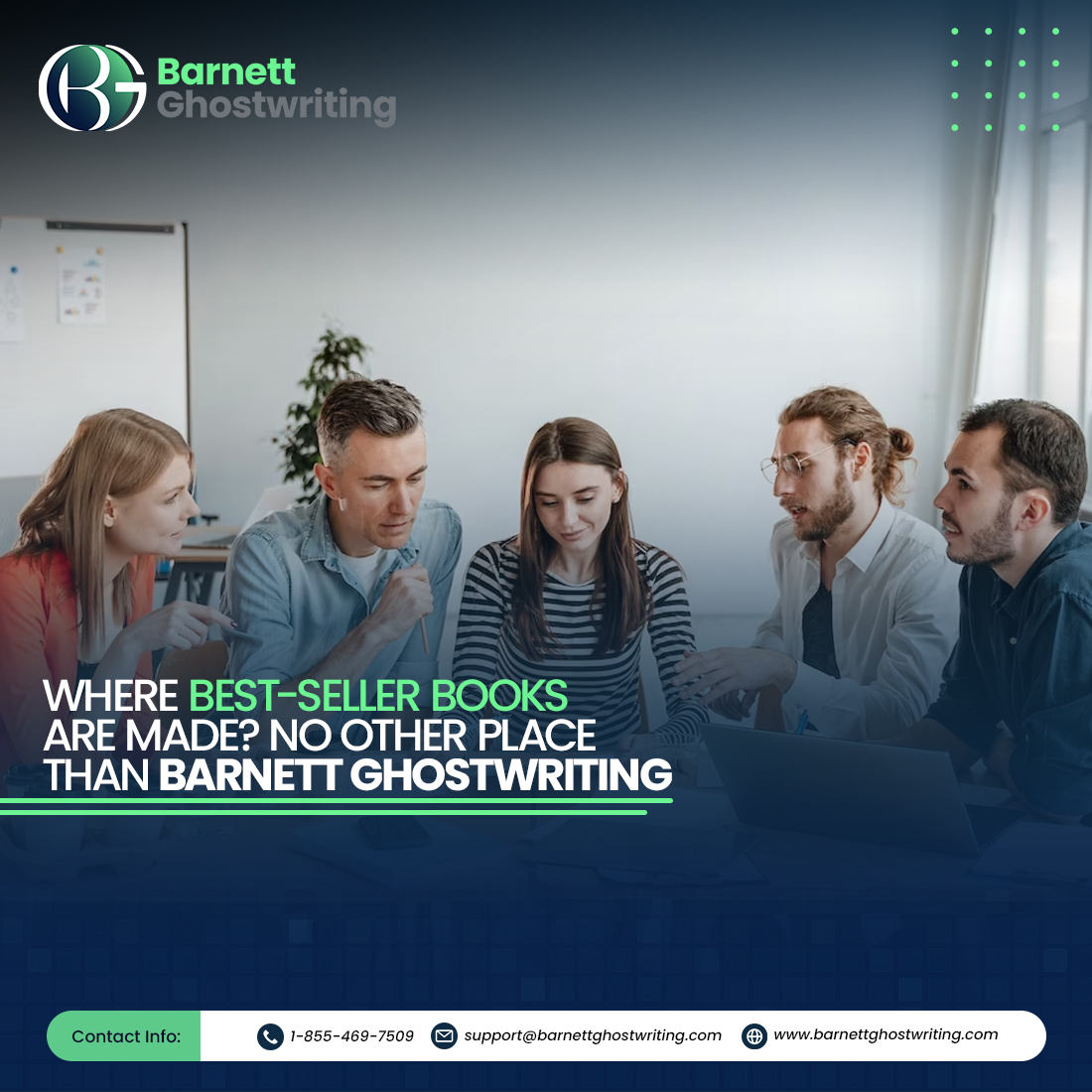 Barnett Ghostwriting makes books that sell far and wide. Looking for your next great book? Contact us now.

#BarnettGhostwriting #bestseller #bestsellerbooks #bookwriting #ghostwriting
