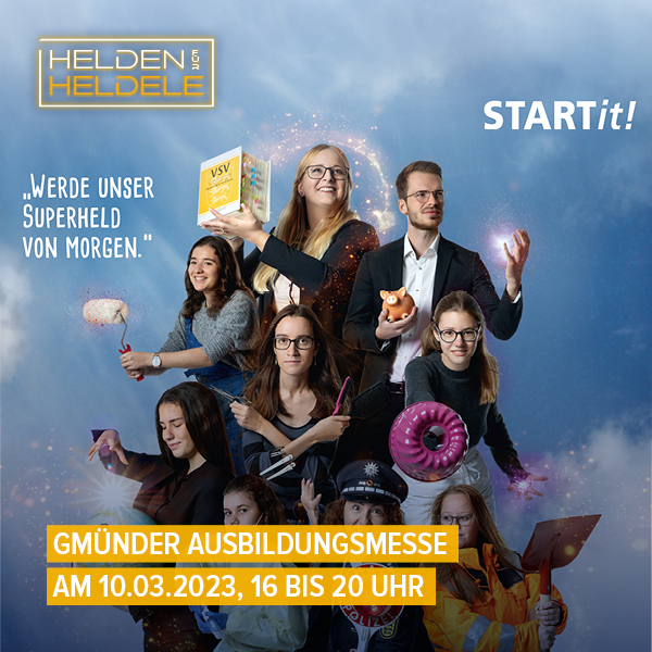 HeldeleGmbH's tweet image. Wir sind am Freitag, 10. März von 16 bis 20 Uhr auf der Gmünder Ausbildungsmesse im Congress-Centrum Stadtgarten. Wir bieten am Stand 90 im Leutze Saal Einblicke in die Ausbildung bei HELDELE an den Standorten in Aalen oder Salach.

#HELDELE  #startit #ausbildungsmesse #bildung