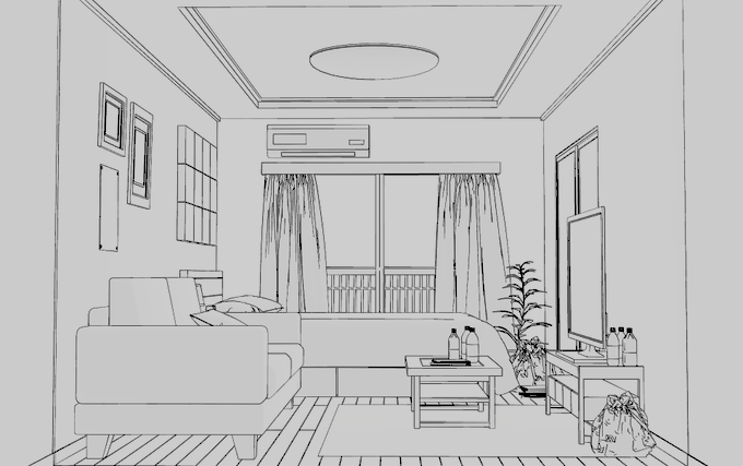 次回作用の背景3Dだいたい完成の助! 