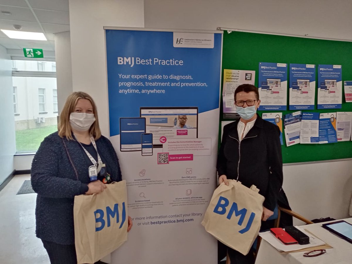 Great interest in #BMJBestPractice with Ali in #RegionalHospitalMullingar this morning. Lots of new accounts created and app downloaded #hse_hli @hselibrary @BMJBestPractice @BMJ_EBM #BMJLearning #BMJCaseReports