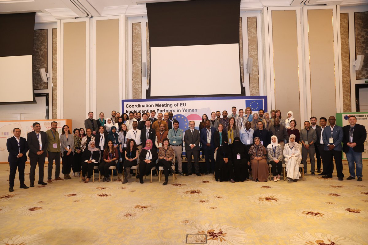 We had the pleasure to participate in the coordination meeting of the <a href="/EUinYemen/">EUinYemen</a>  in Amman with the implementing partners in Yemen.