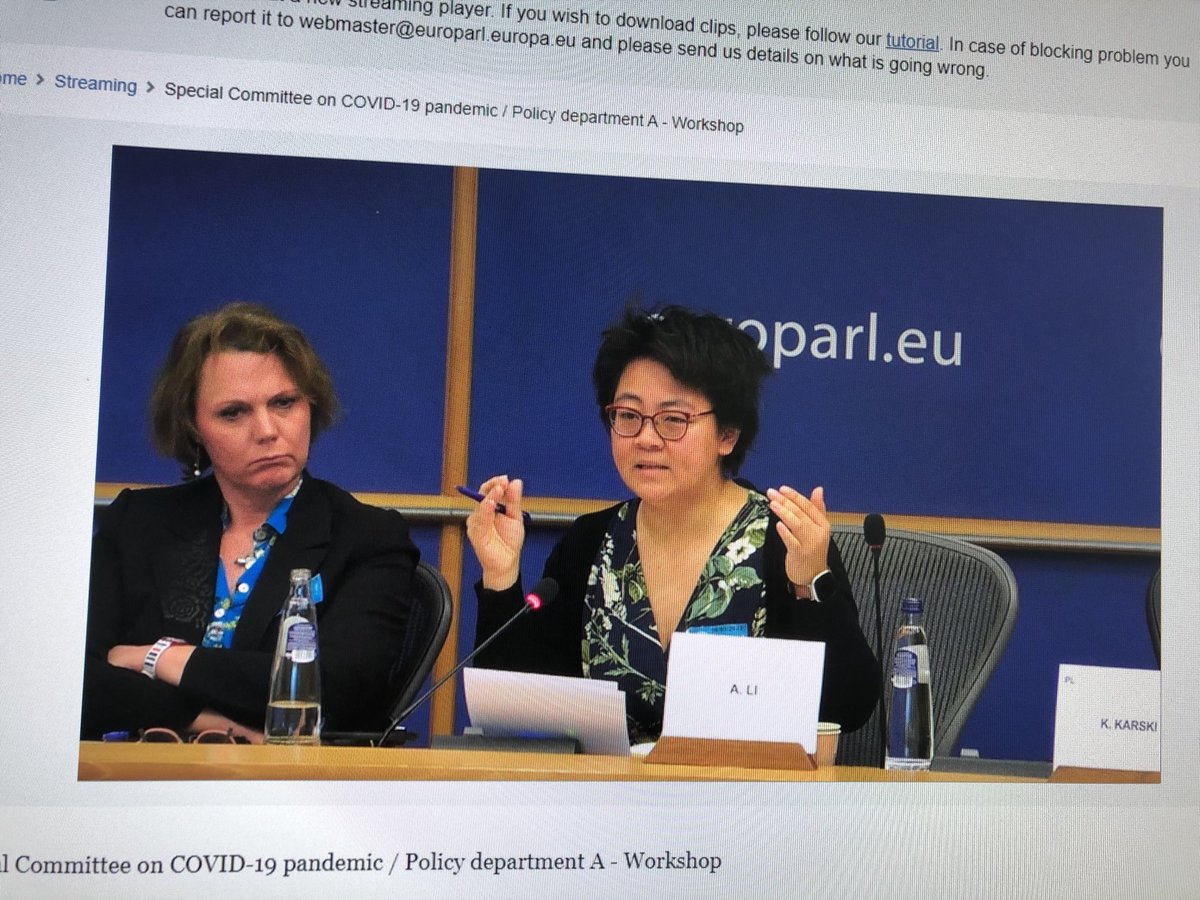 ⁦@LongCOVIDEurope⁩ Chair Ann Li urges ⁦@Europarl_EN⁩ to address #LongCovid
🔹Awareness & medical education 
🔹Recognition of LC & concepts for care, reintegration, social security
🔹Collection of #LongCovid data
🔹EUR500 million research funding 
🔹#PatientInvolvement
