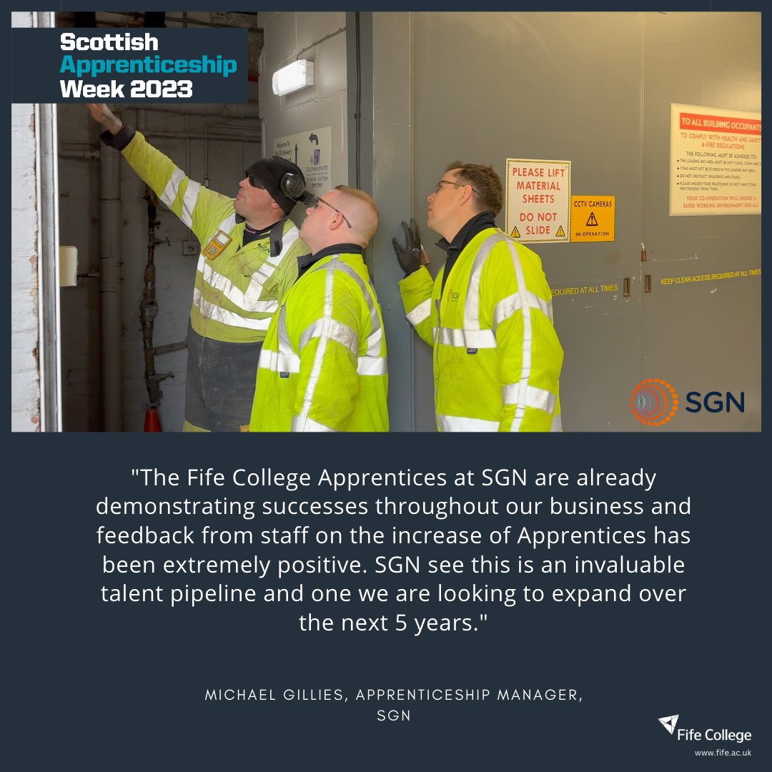 Fife College on Twitter "For Scottish Apprenticeship Week we have