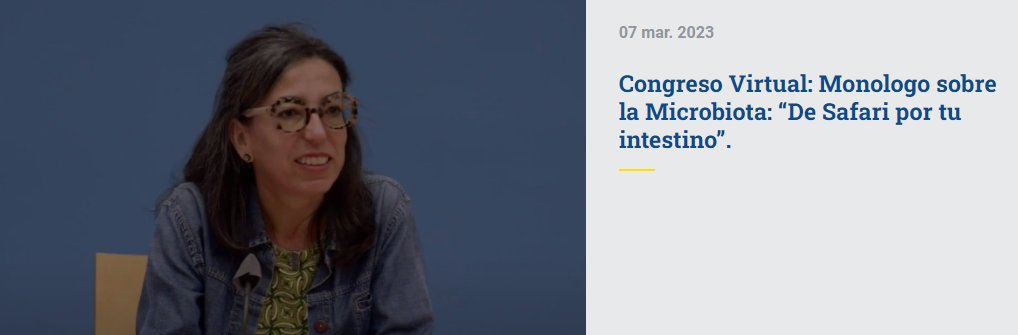 Seguimos aprendiendo en nuestro congreso virtual. Hoy con Dra. Blanca Medrano Engay. Farmaceútica que nos hablará sobre la Microbiota de una manera amena y divertida bit.ly/3LaUgBY