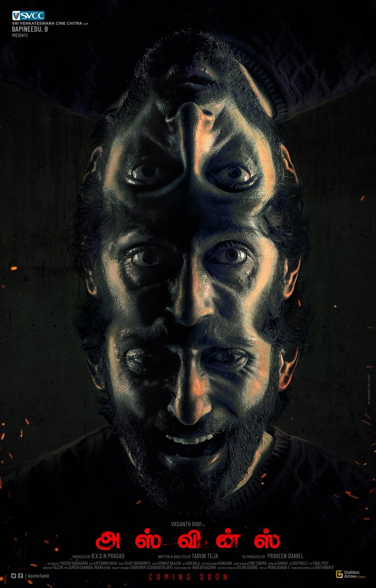 Asvins (@asvinsmovie) on Twitter photo Hereās the Title & First Look Poster of āASVINSā starring Vasanth Ravi and Directed by Tarun Teja. Exciting updates to be rolled out soon.
<a href="/SVCCofficial/">SVCC</a> <a href="/BvsnP/">Bvsn Prasad</a> <a href="/praveen2000/">praveen daniel</a> <a href="/taruntejafilm/">Tarun Teja</a> <a href="/iamvasanthravi/">Vasanth Ravi</a> <a href="/Vimraman/">Vimala Raman</a> Hereās the Title & First Look Poster of āASVINSā starring Vasanth Ravi and Directed by Tarun Teja. Exciting updates to be rolled out soon.
<a href="/SVCCofficial/">SVCC</a> <a href="/BvsnP/">Bvsn Prasad</a> <a href="/praveen2000/">praveen daniel</a> <a href="/taruntejafilm/">Tarun Teja</a> <a href="/iamvasanthravi/">Vasanth Ravi</a> <a href="/Vimraman/">Vimala Raman</a>