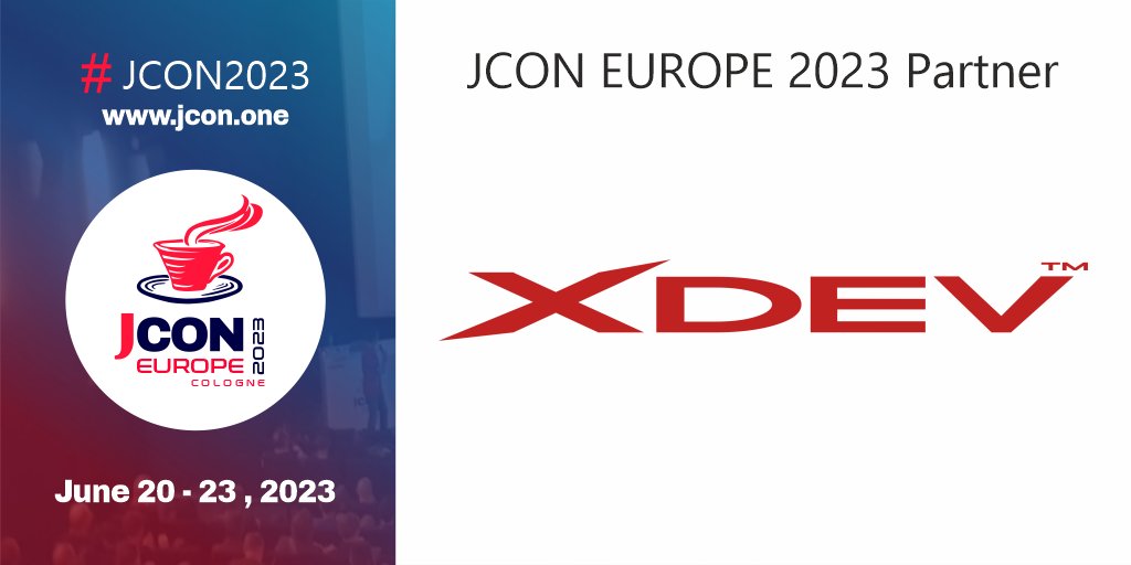 jcon_conference's tweet image. Many Thanks for your JCON EUROPE 2023 support!! @jcon_conference is excited to have @XDEVSoftware on board as a gold partner!! #JCON2023 @RichardFichtner #XDEV #XDEVSoftware

Tickets &amp;amp; free JUG Tickets: 2023.europe.jcon.one/tickets