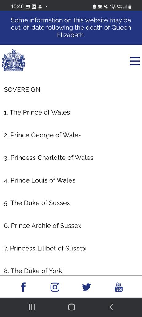 Janice14950784's tweet photo. @danwootton Official website confirms it so KCIII has made it so be outraged about that!! https://t.co/tstaQf1PKZ