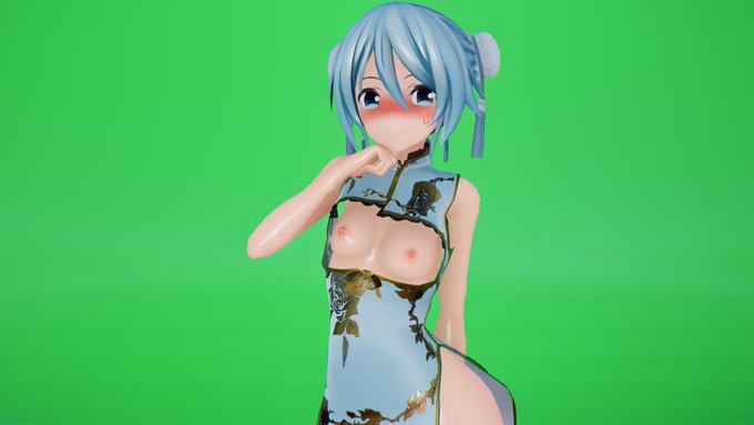 チャイナミクさん、お団子といつものツインテと髪おろしの3種類!
みなさんはどれがお好き? 