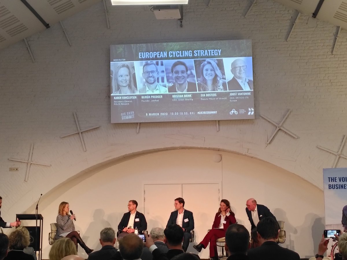 "Remember how cycling was big in the 60s ! We could convince every 🚙 driver to switch to 🚲 OR some could share their 🚲!" <a href="/kristianbrink/">Kristian Brink</a> Sharing 🚲 is one of the answer to🚀cycling in 🇪🇺 &amp; answer to its challenges even more producing ➖ using ➕ let's not forget it #bikesharing