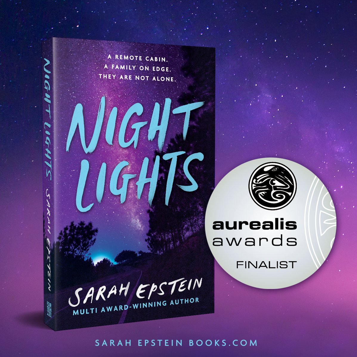 Absolutely thrilled to find out NIGHT LIGHTS has made it onto the <a href="/aurealisawards/">Aurealis Awards</a> shortlist for Best Young Adult Novel. 🤩 Go you good thing! And go indie books! So proud of my creepy UFO thriller. 💜🛸💜

Congrats to all of the shortlistees! 🥳
tinyurl.com/2axy8x73
#loveozya