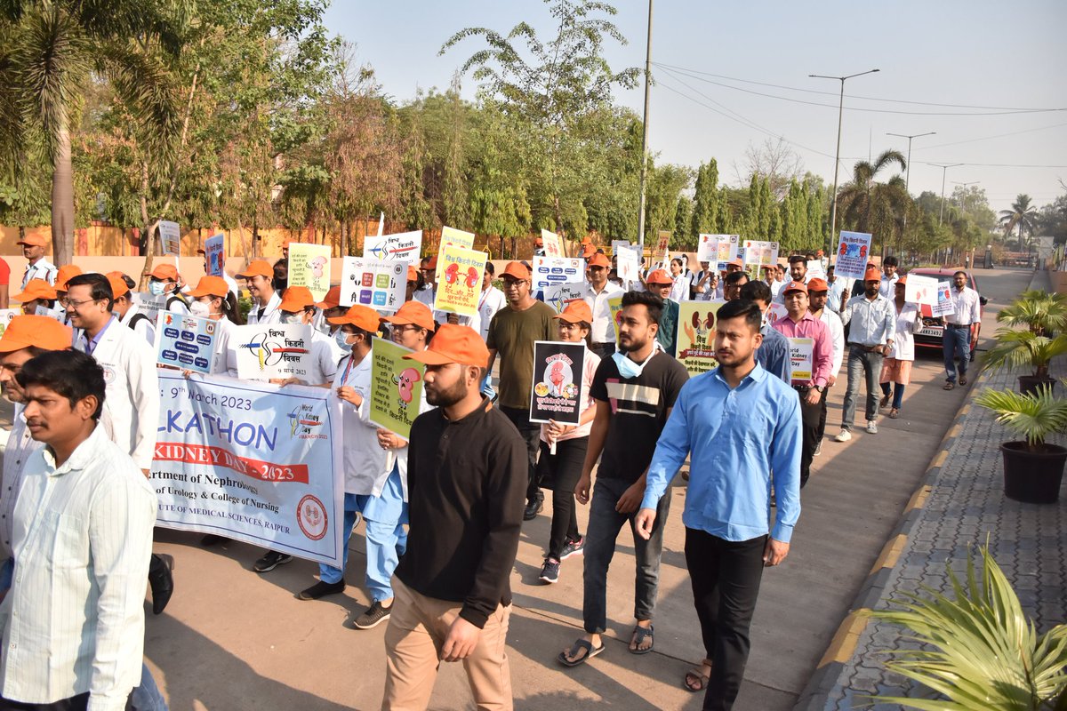 dr_rohitbadge's tweet image. World kidney day 2023
Department of Nephrology, AIIMS Raipur
Walkathon for kidney diseases awareness @vinayrathoremd @drshyambansal @isn_india @ISNkidneycare
