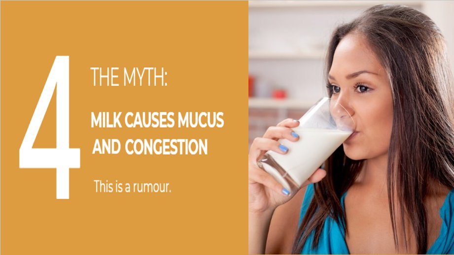 Dairy UK on Twitter "Claims that milk causes mucus or congestion are
