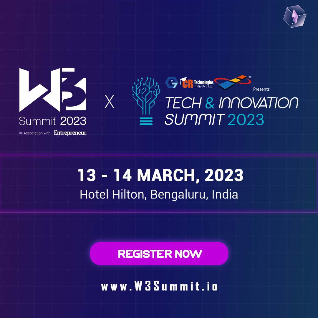 Witness Harsh Agarwal, Venture Capitalist, @KyberVentures share his expertise on the 'Metaverse Stage,' at the W3 Summit 2023. Register Now: w3summit.io Date: 13-14th March 2023, Hotel Hilton, Bengaluru #tech #WEB32023 #web3community #web30 #nft #meta