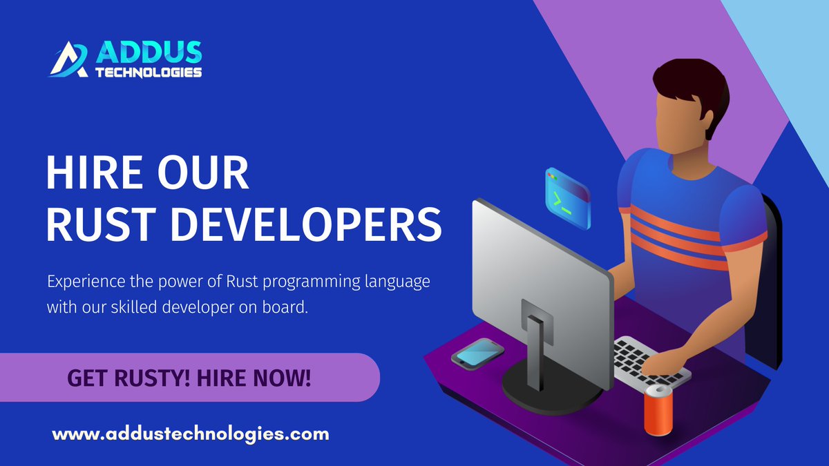 addustech's tweet image. Ready to tackle complex projects with confidence? Our experienced Rust developers are up for the challenge. Let's work together! Hire our talents @ addustechnologies.com
#ComplexProjects #RustProgramming #HireDevelopers #Hirerustdeveloper #USA #UK #Spain #southkorea #colombia